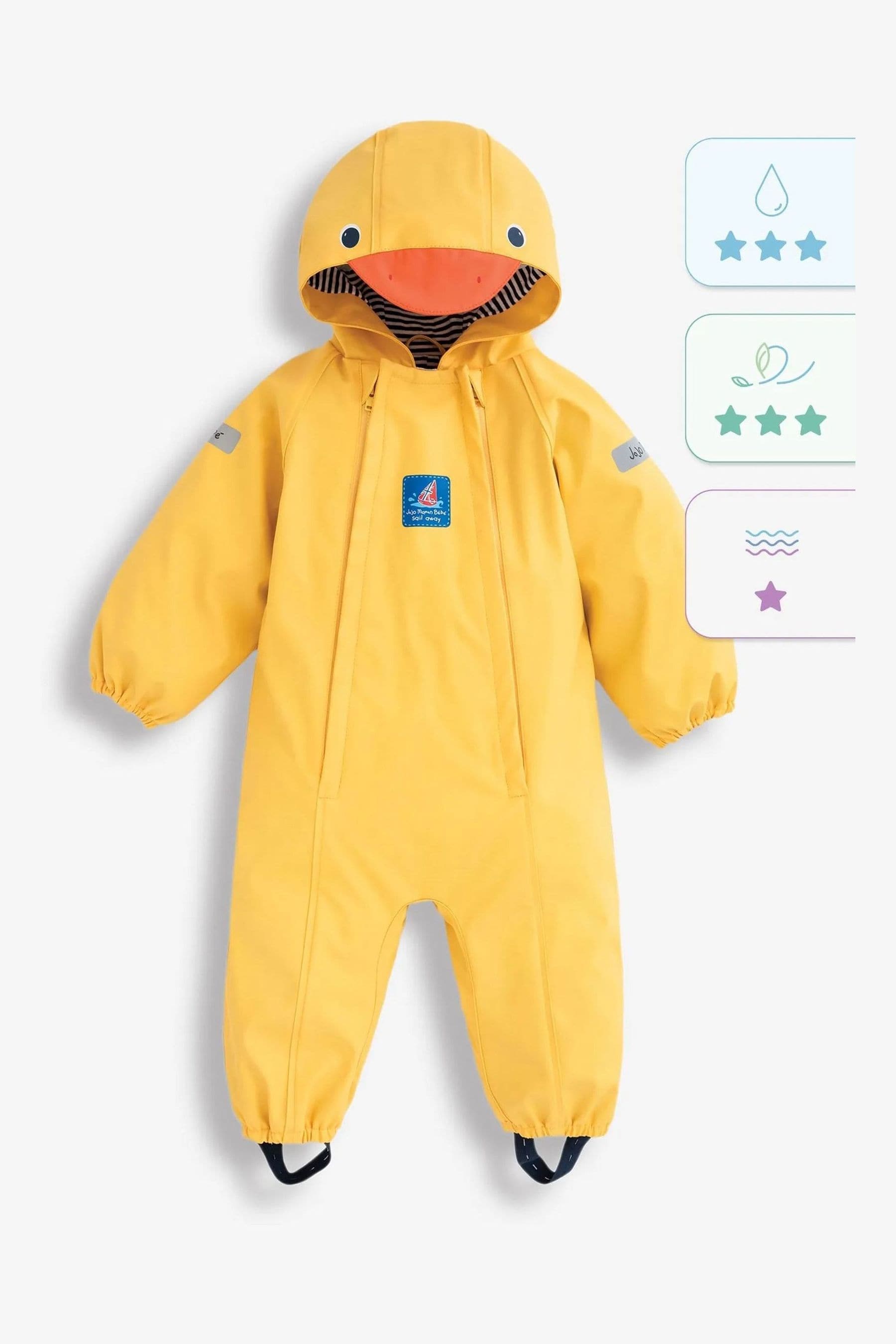 Buy JoJo Maman Bebe Yellow Duck Lined Waterproof Puddlesuit from Next Australia