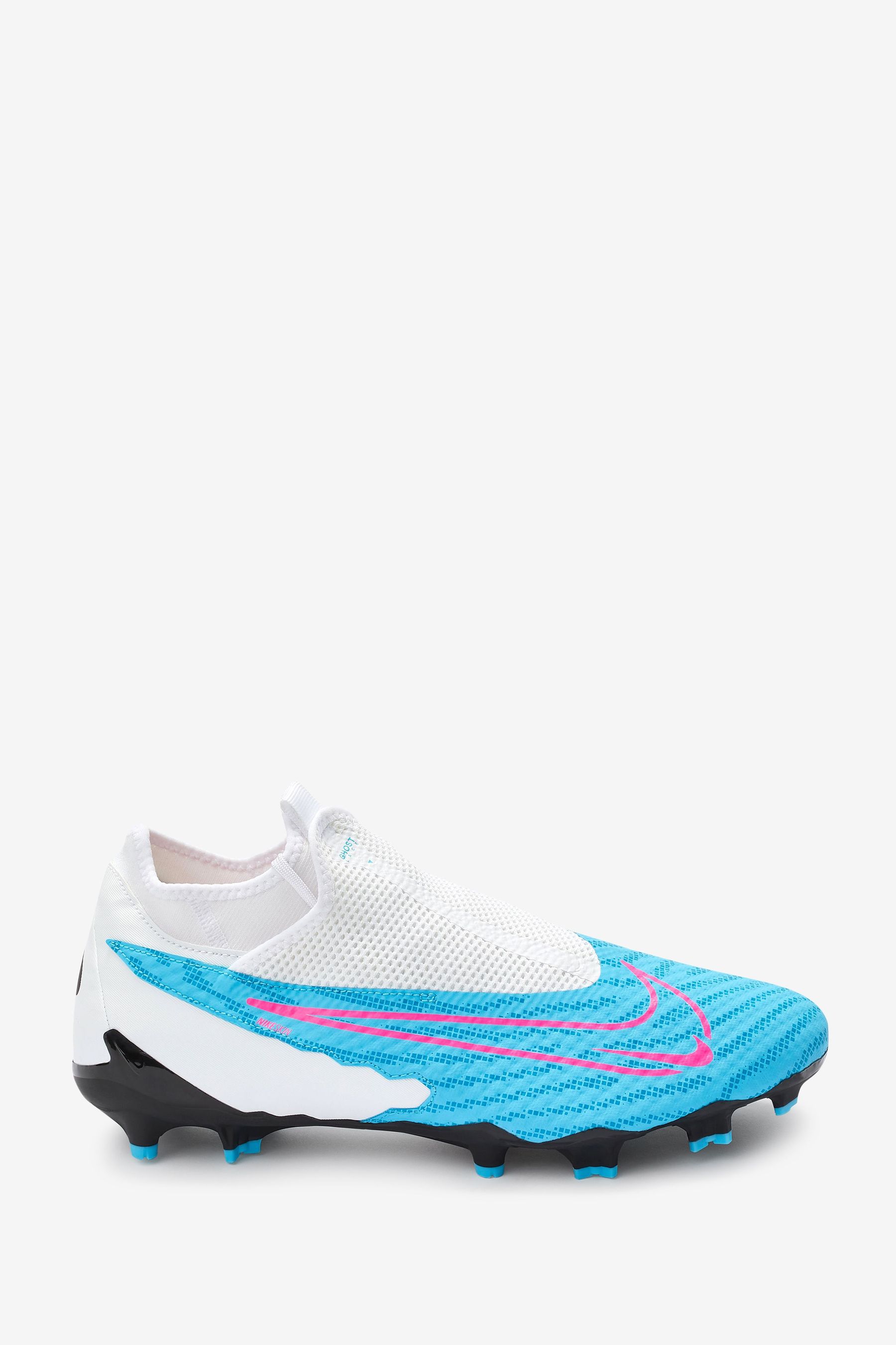 Buy Nike Blue Phantom Academy Firm Ground Football Boots from Next Luxembourg