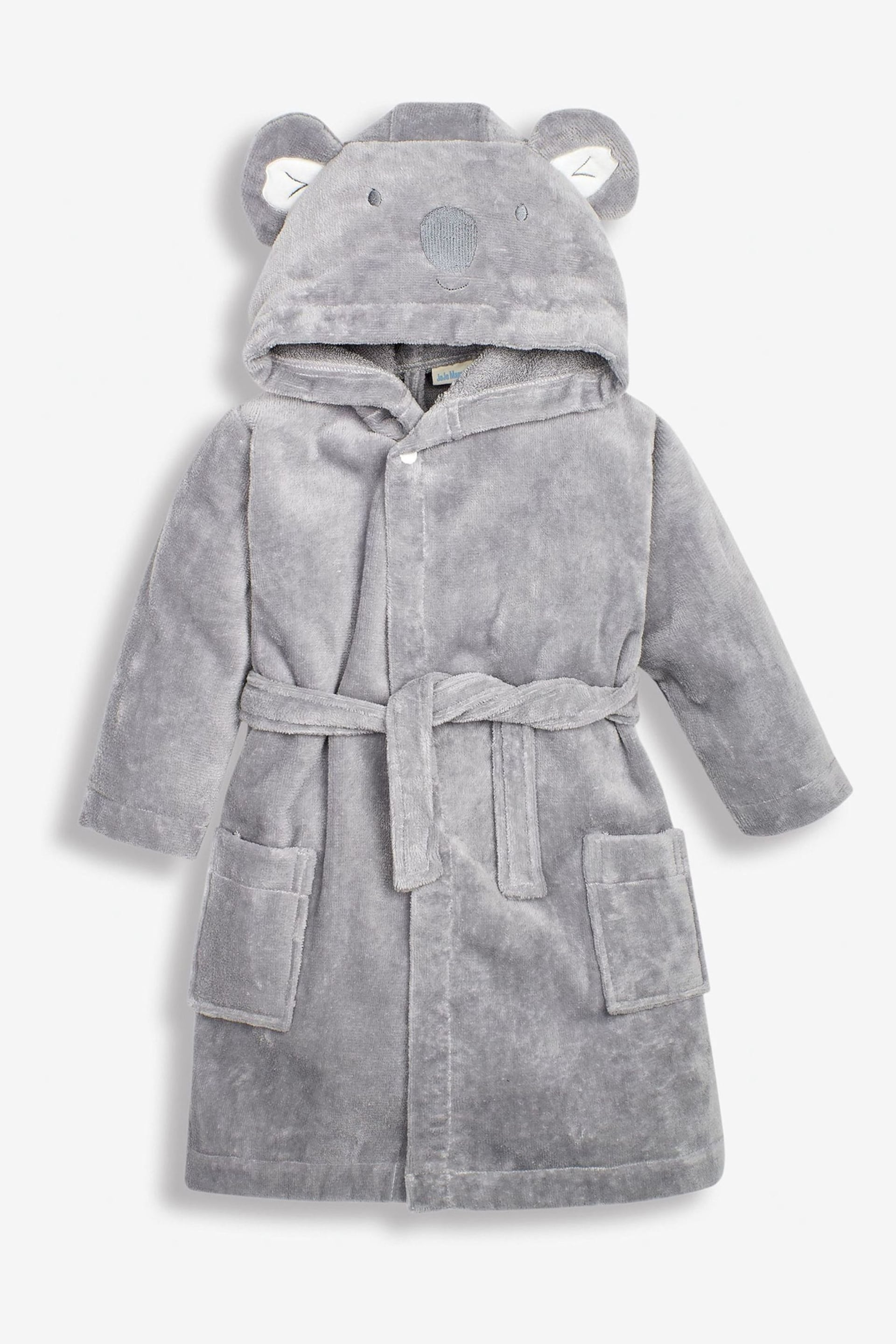 JoJo Maman Bébé Grey Koala Cotton Dressing Gown - Image 2 of 3