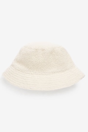 Cream Teddy Borg Bucket Hat - Image 4 of 4