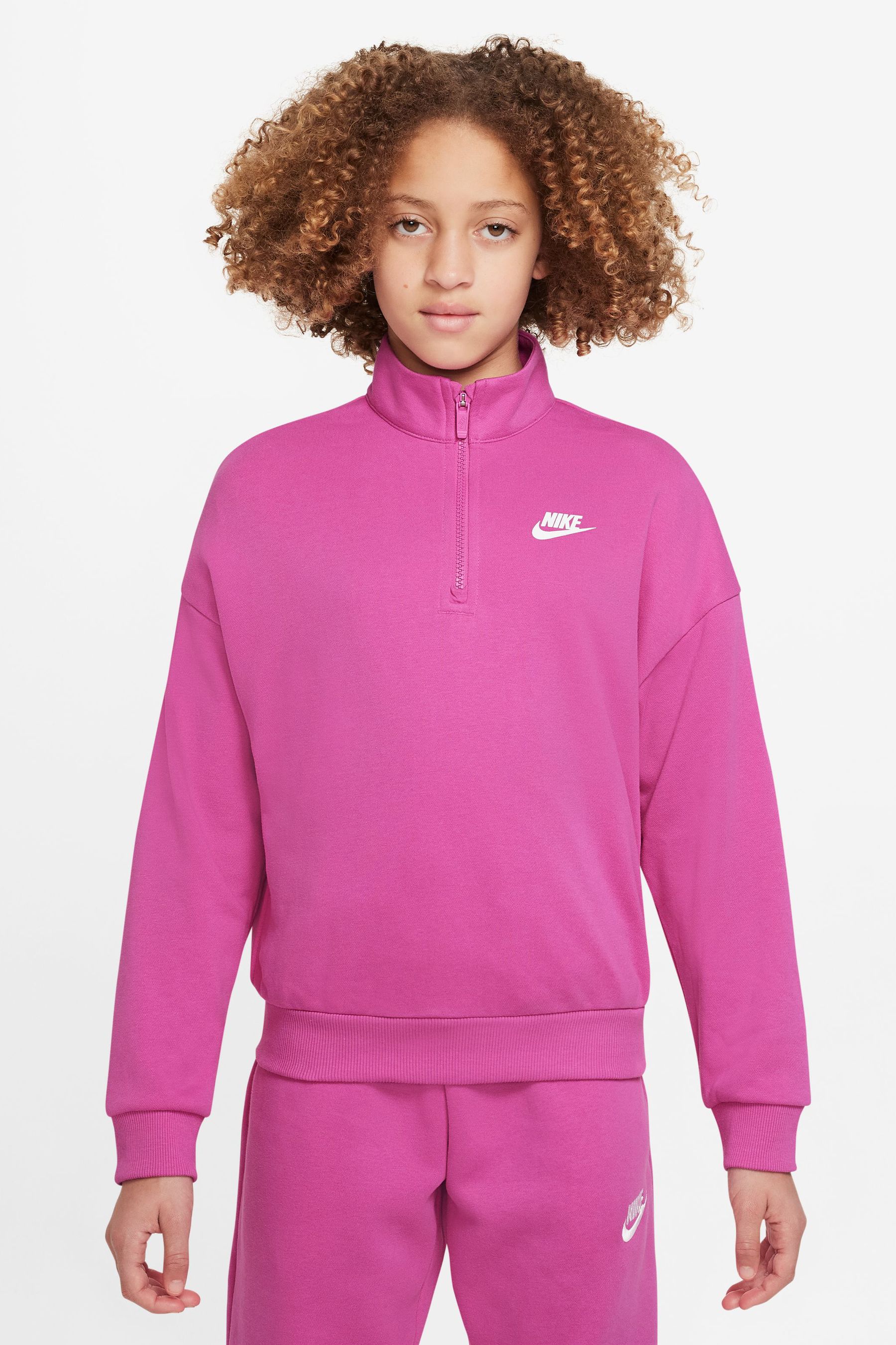 Nike club half zip sweat discount