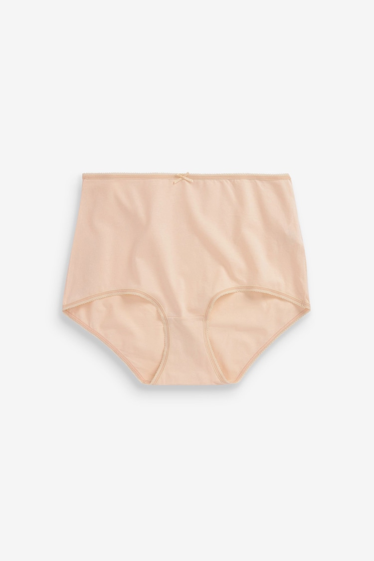 Nude Full Brief Cotton Rich Knickers 4 Pack - Image 2 of 2