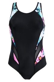 Pour Moi Black & Blue Multi Energy Chlorine Resistant Swimsuit - Image 4 of 5