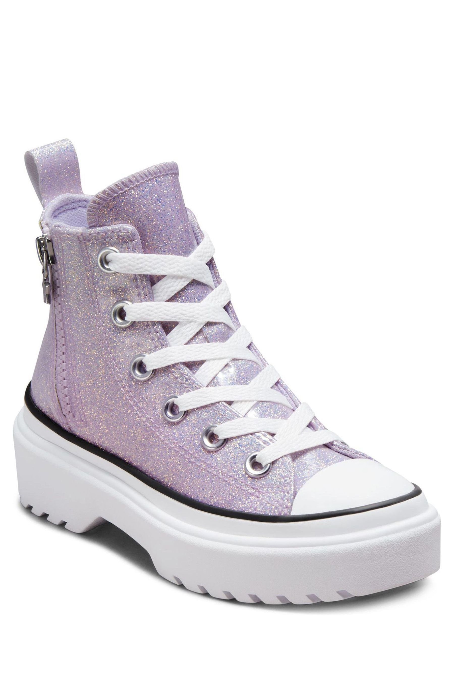 Girls lilac converse hot sale