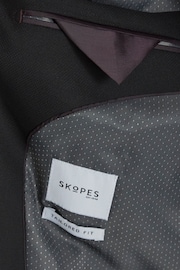 Skopes Montague Black Tailored Fit Suit Jacket - Image 6 of 6