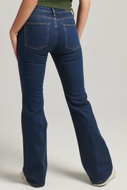 Superdry Blue Mid Rise Slim Flare Jeans - Image 2 of 8