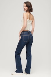 Superdry Blue Mid Rise Slim Flare Jeans - Image 3 of 8
