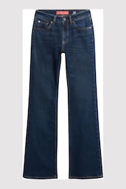 Superdry Blue Mid Rise Slim Flare Jeans - Image 4 of 8