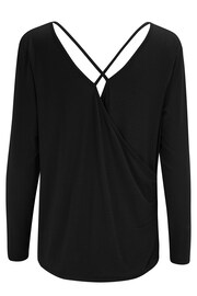 Pour Moi Black Cross Back Jersey T-Shirt - Image 4 of 4