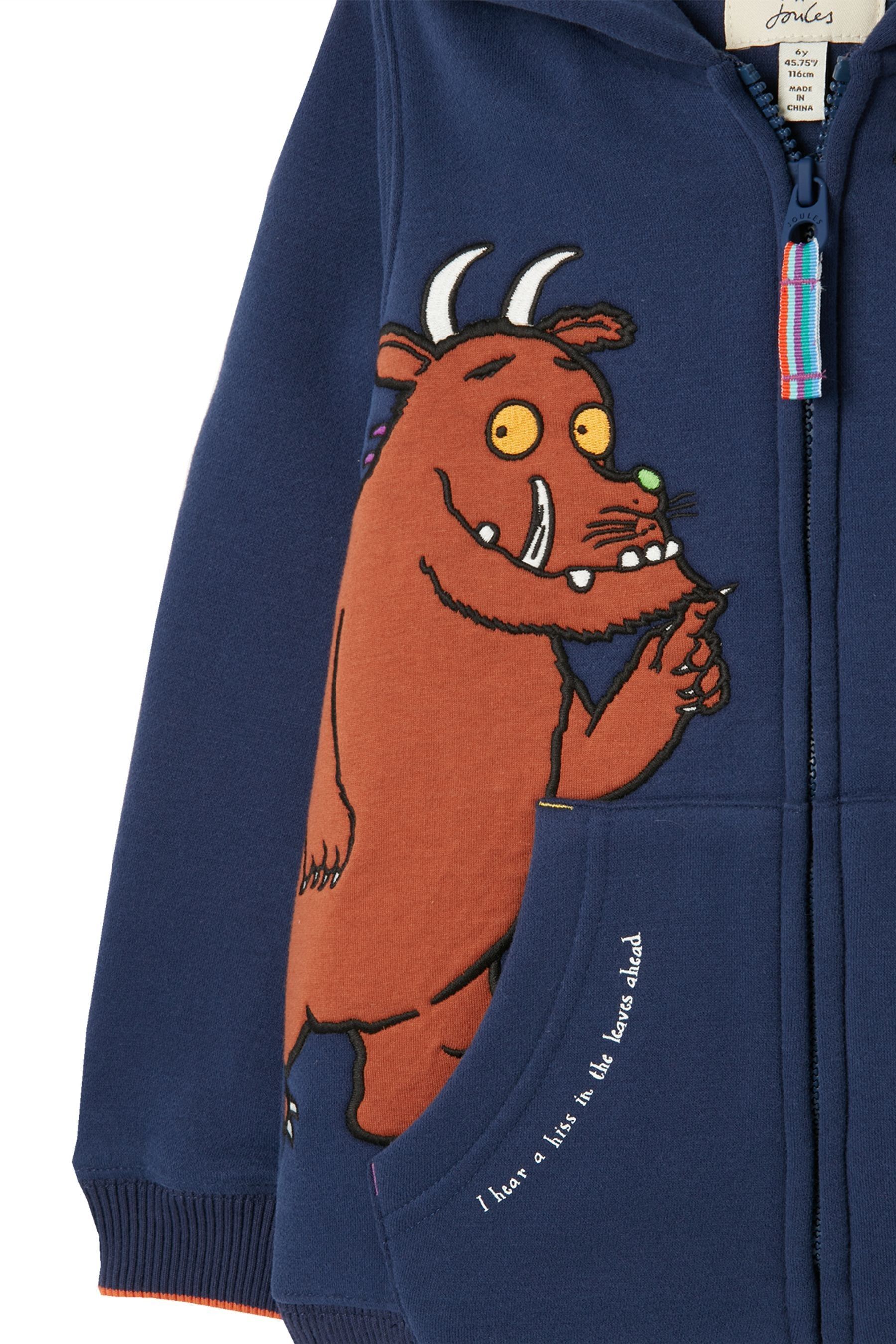 Joules zip through hoodie top