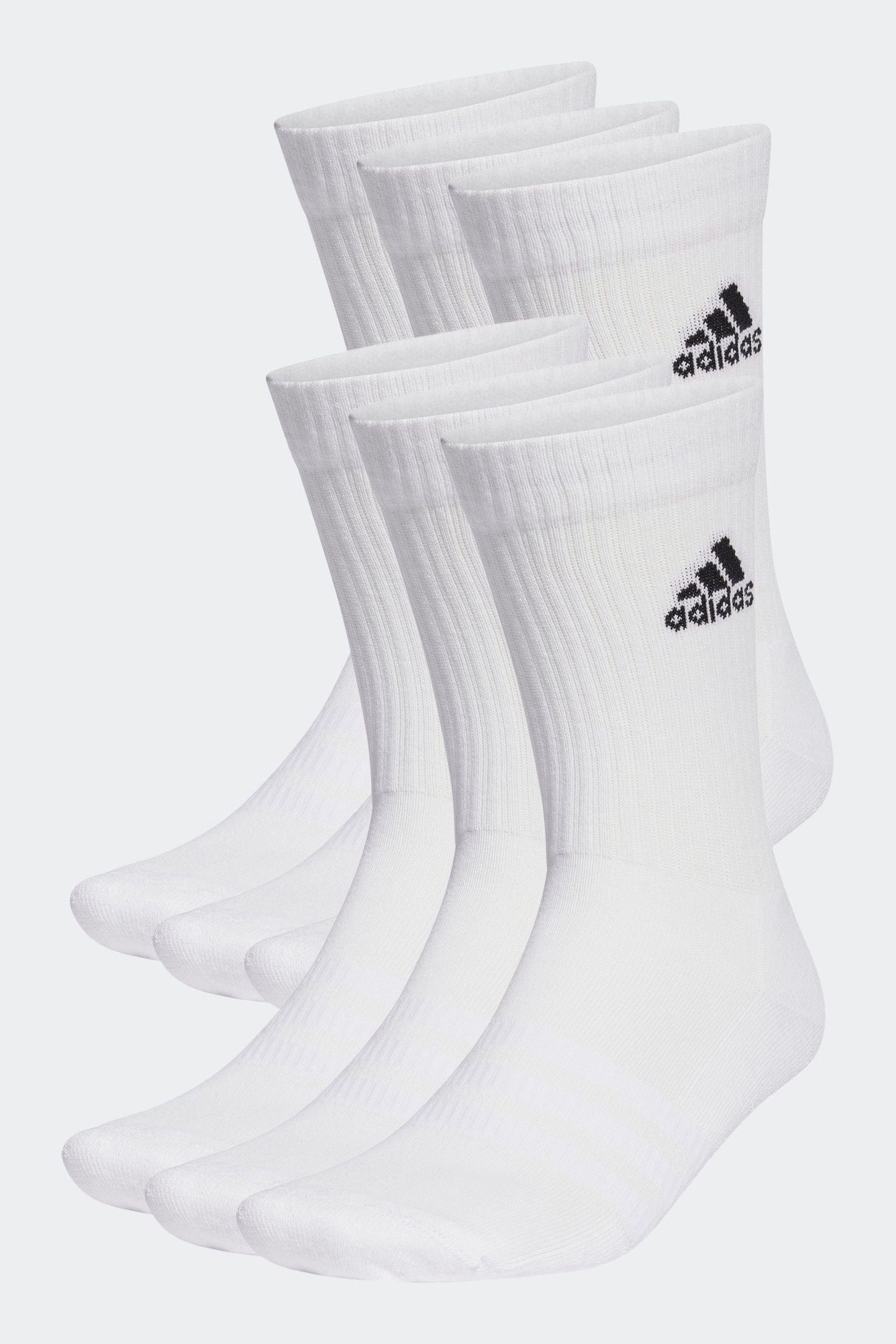 Buy adidas White Black Cushioned Crew Socks 3 Pairs from the Next UK online shop