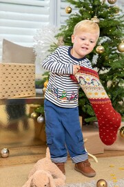 JoJo Maman Bébé Red Penguin Knitted Stocking - Image 3 of 4