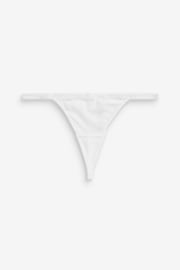 Black/White/Nude G-String Cotton Rich Knickers 4 Pack - Image 5 of 7