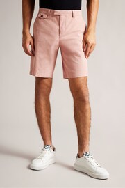 Ted Baker Pink Ashfrd Chino Shorts - Image 1 of 5