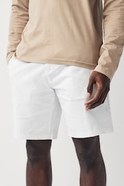 White Straight Fit Stretch Chinos Shorts - Image 1 of 9