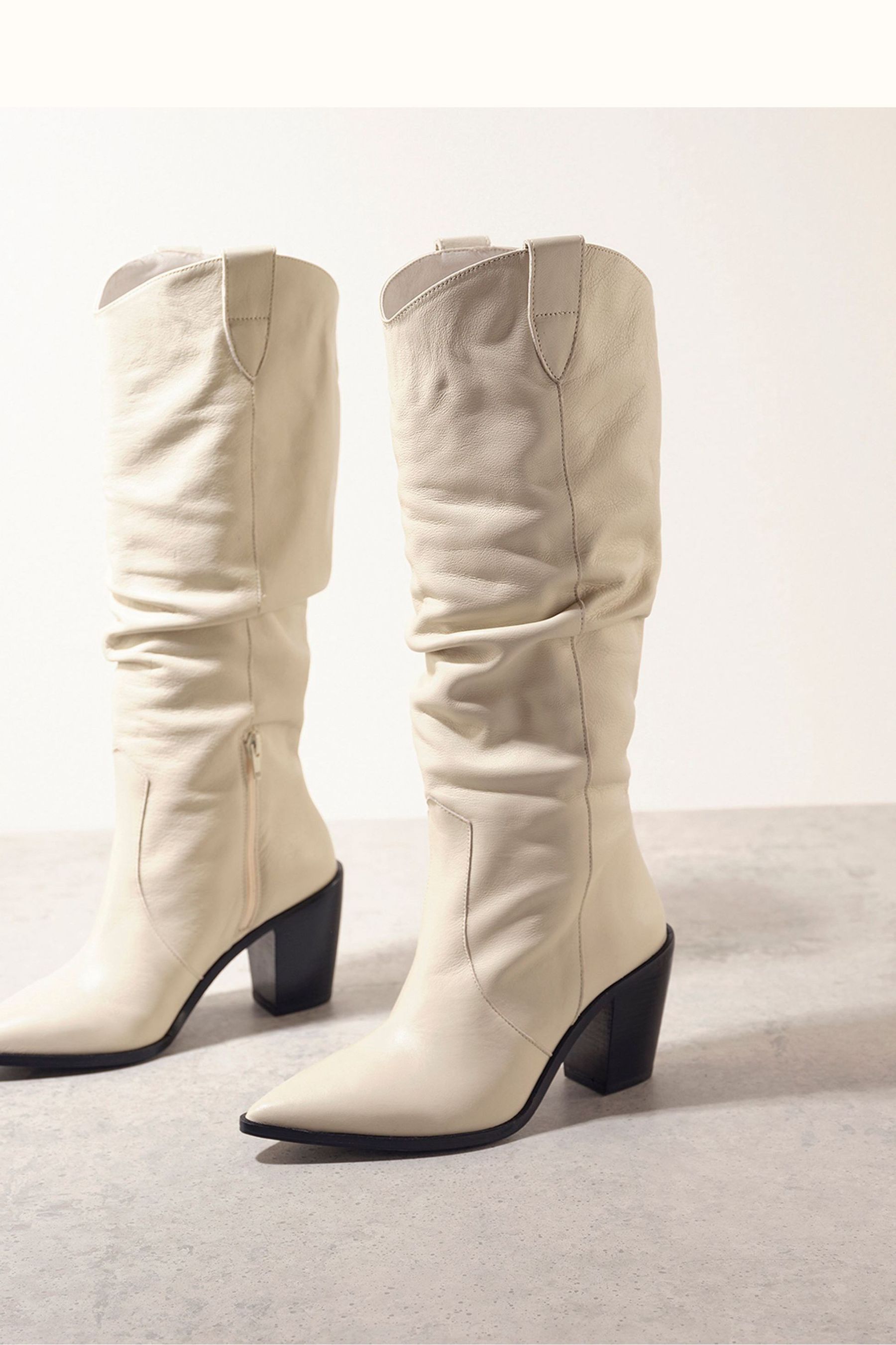 Mint velvet knee high boots hot sale