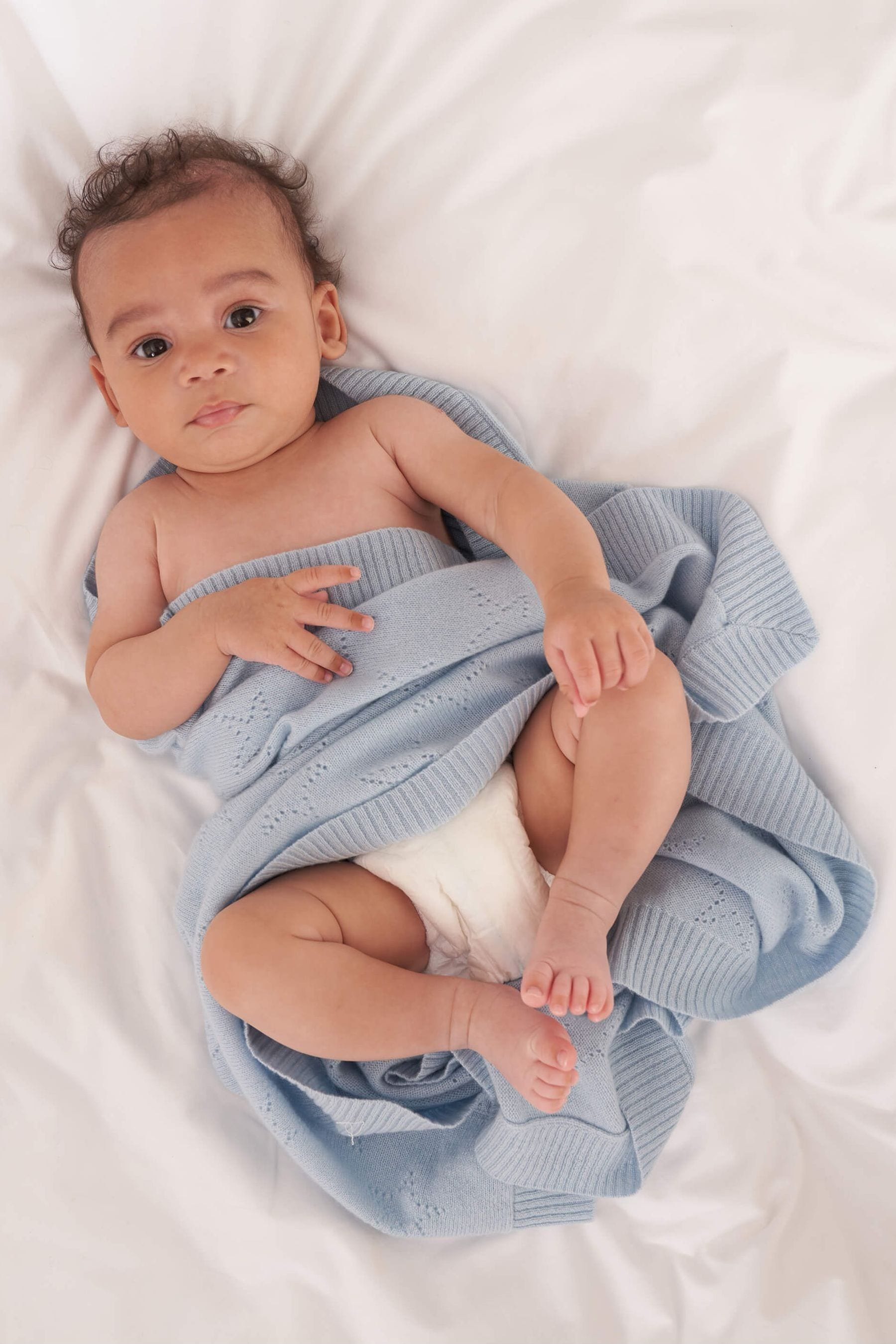 Buy Truly Baby Blue Cashmere Blanket from Next Lithuania