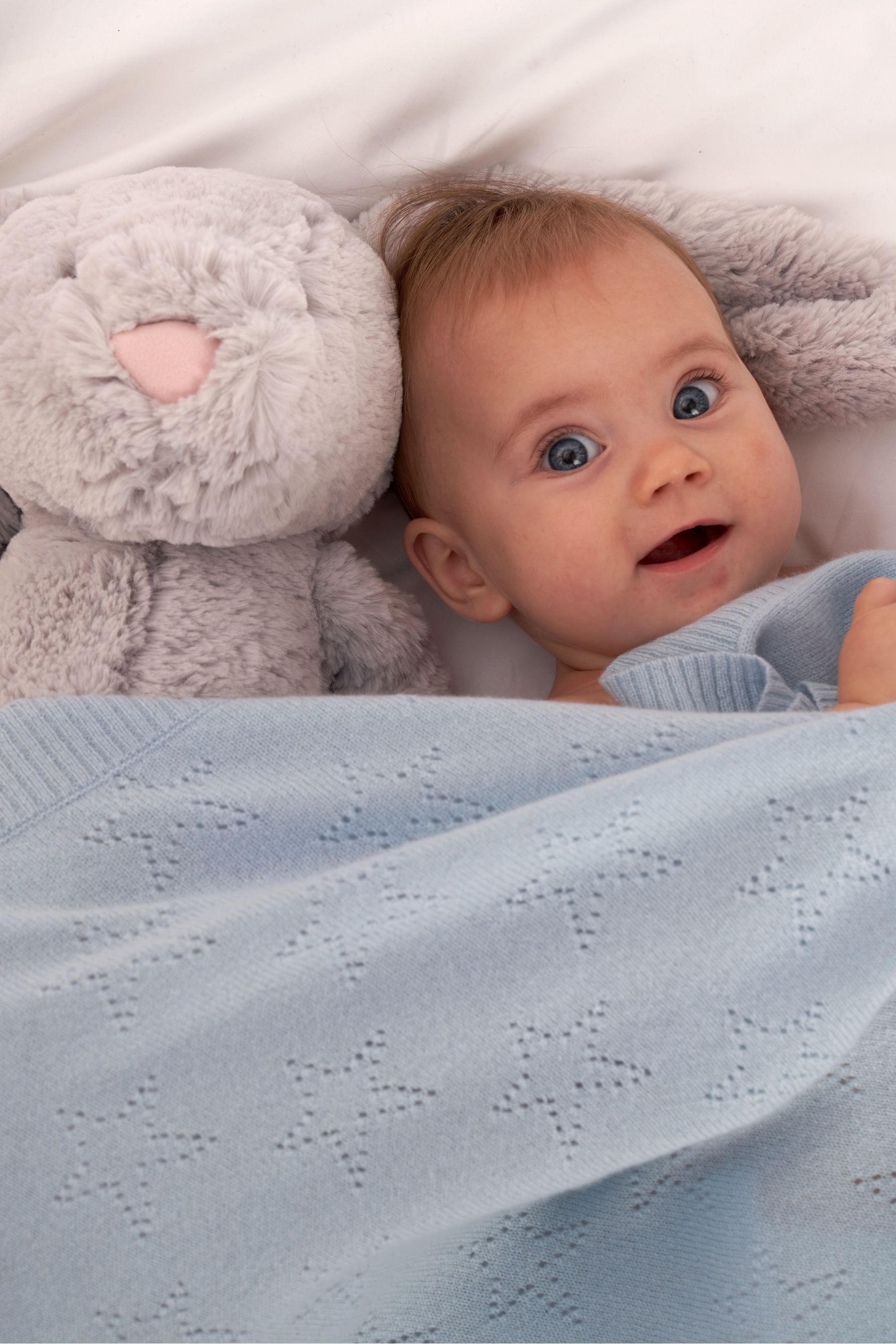 Buy Truly Baby Blue Cashmere Blanket from Next Luxembourg