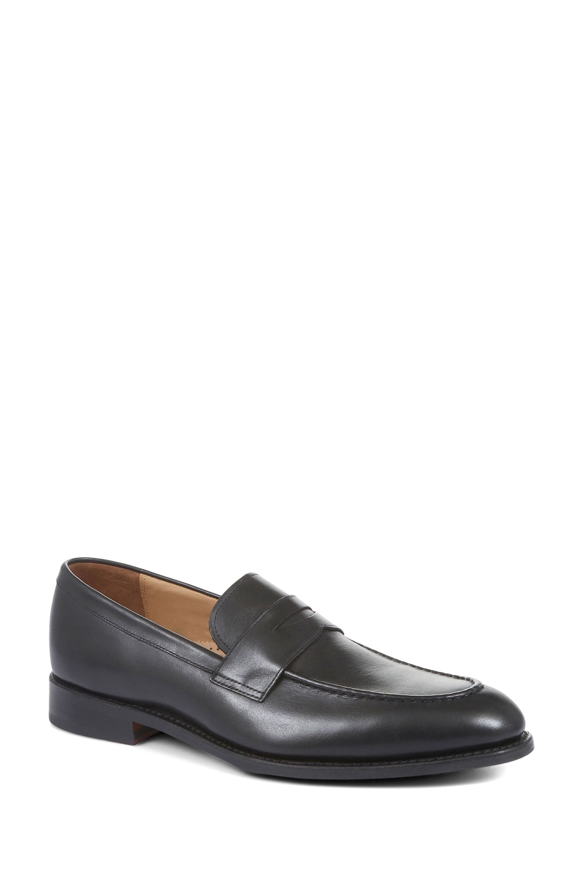 Jones Bootmaker Goodyear Welted Men's Leather Penny Loafers - Image 3 of 6