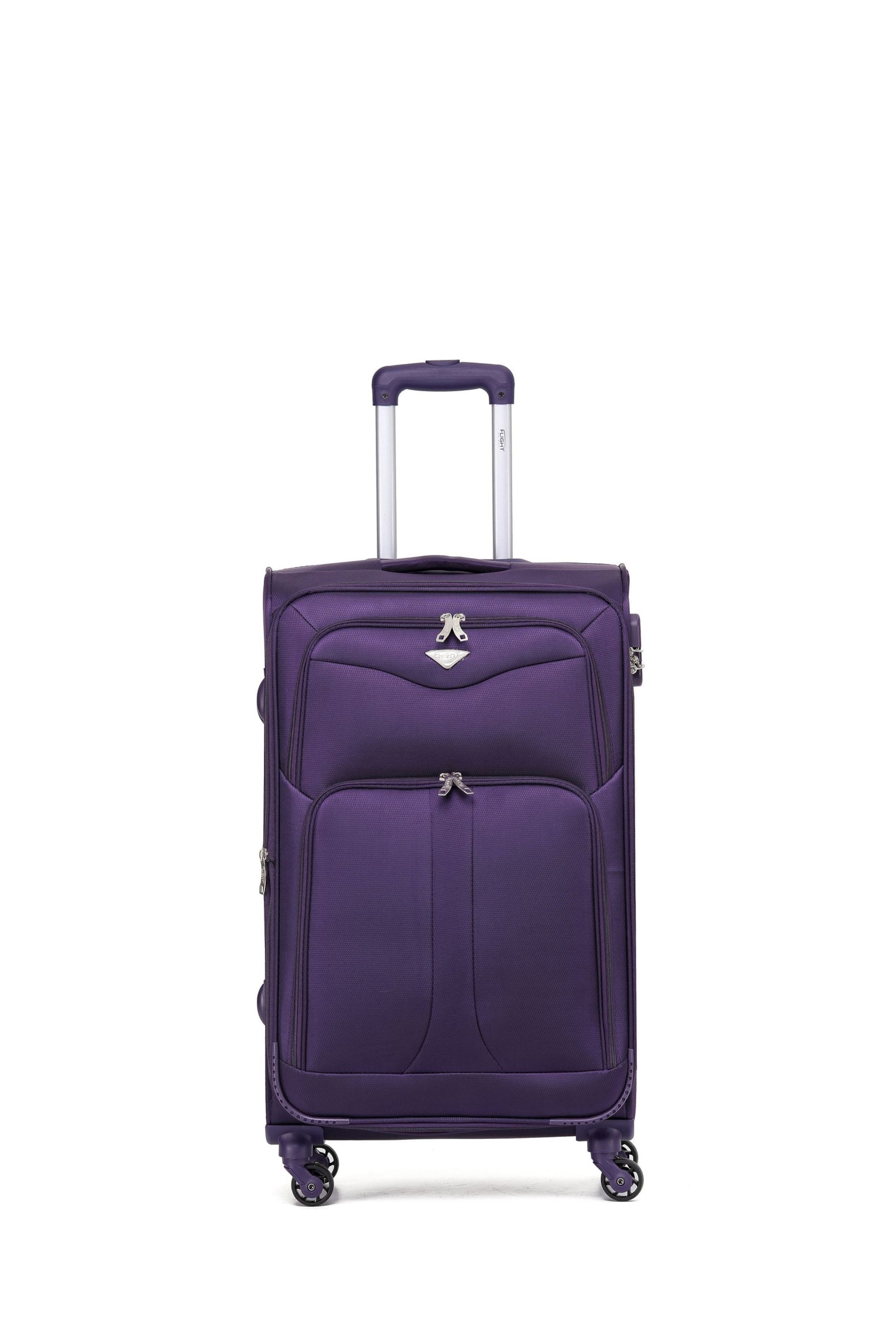 Flight Knight Medium Softcase Lightweight Check-In Suitcase With 4 Wheels - Image 6 of 6