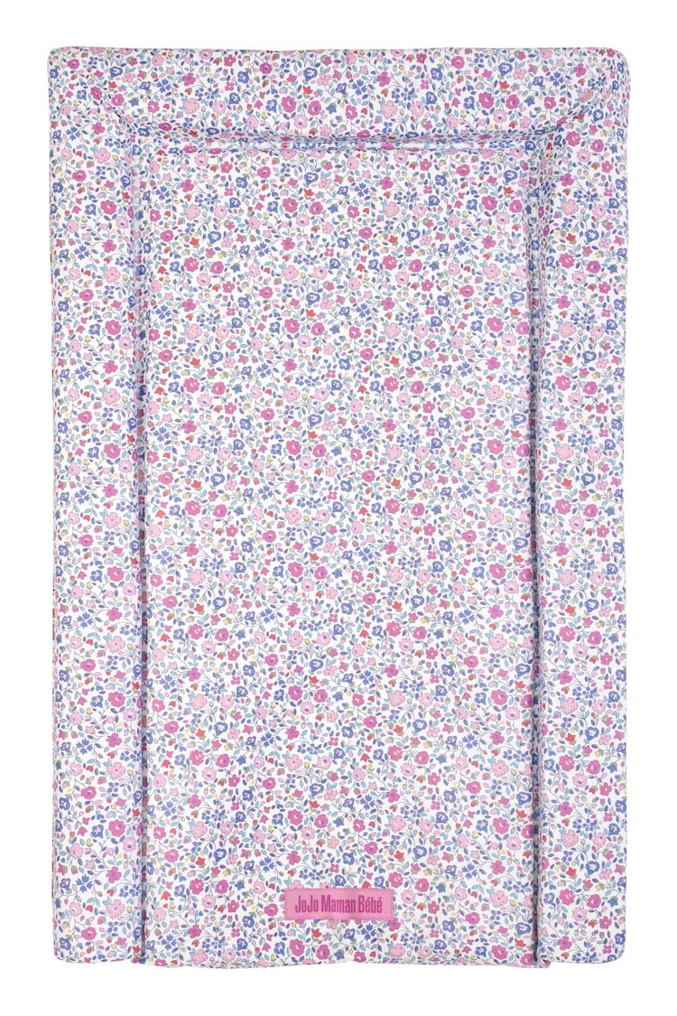 JoJo Maman Bébé Pink Ditsy Floral Baby Changing Mat - Image 1 of 2