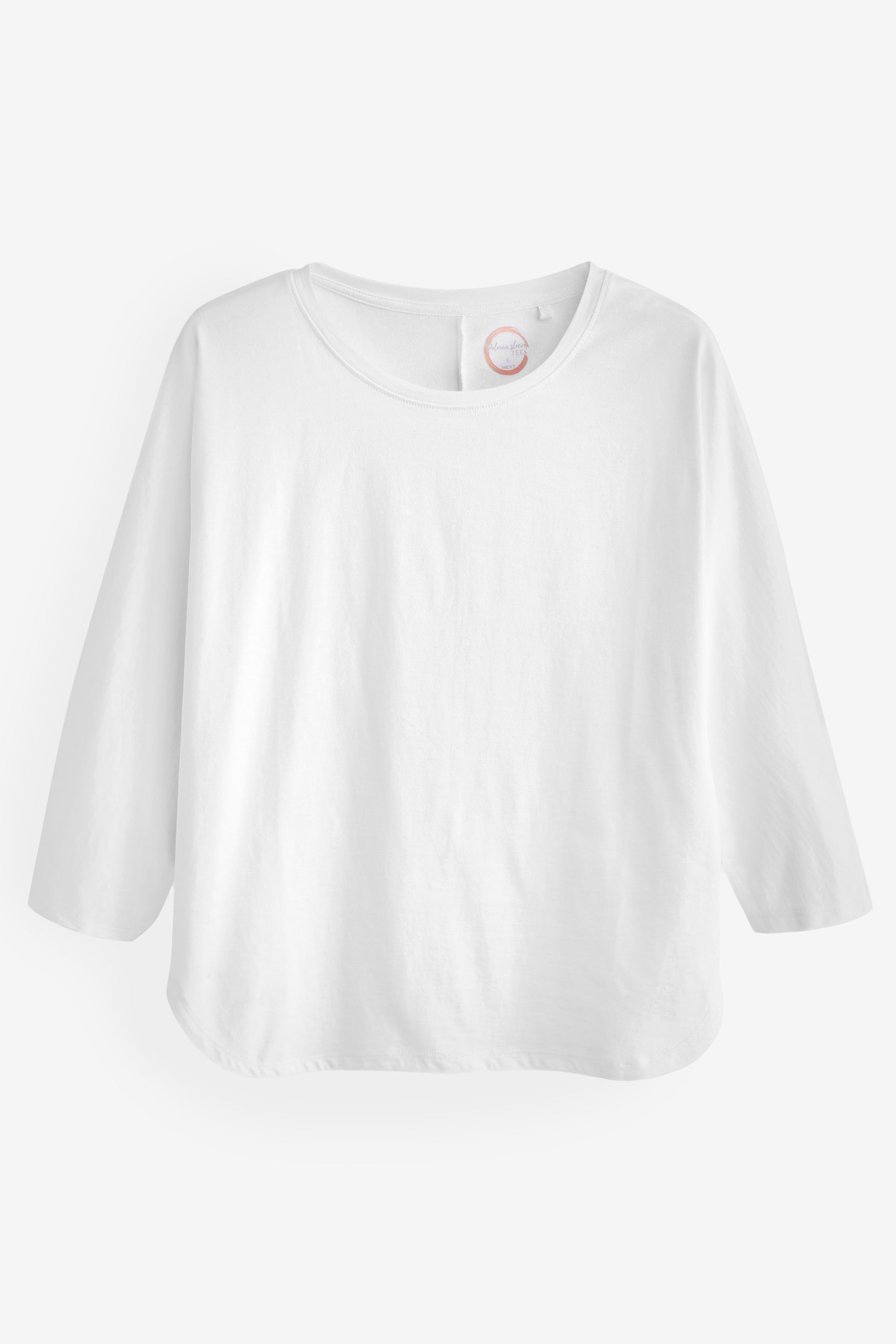 White t shirt 3/4 sleeve cheap