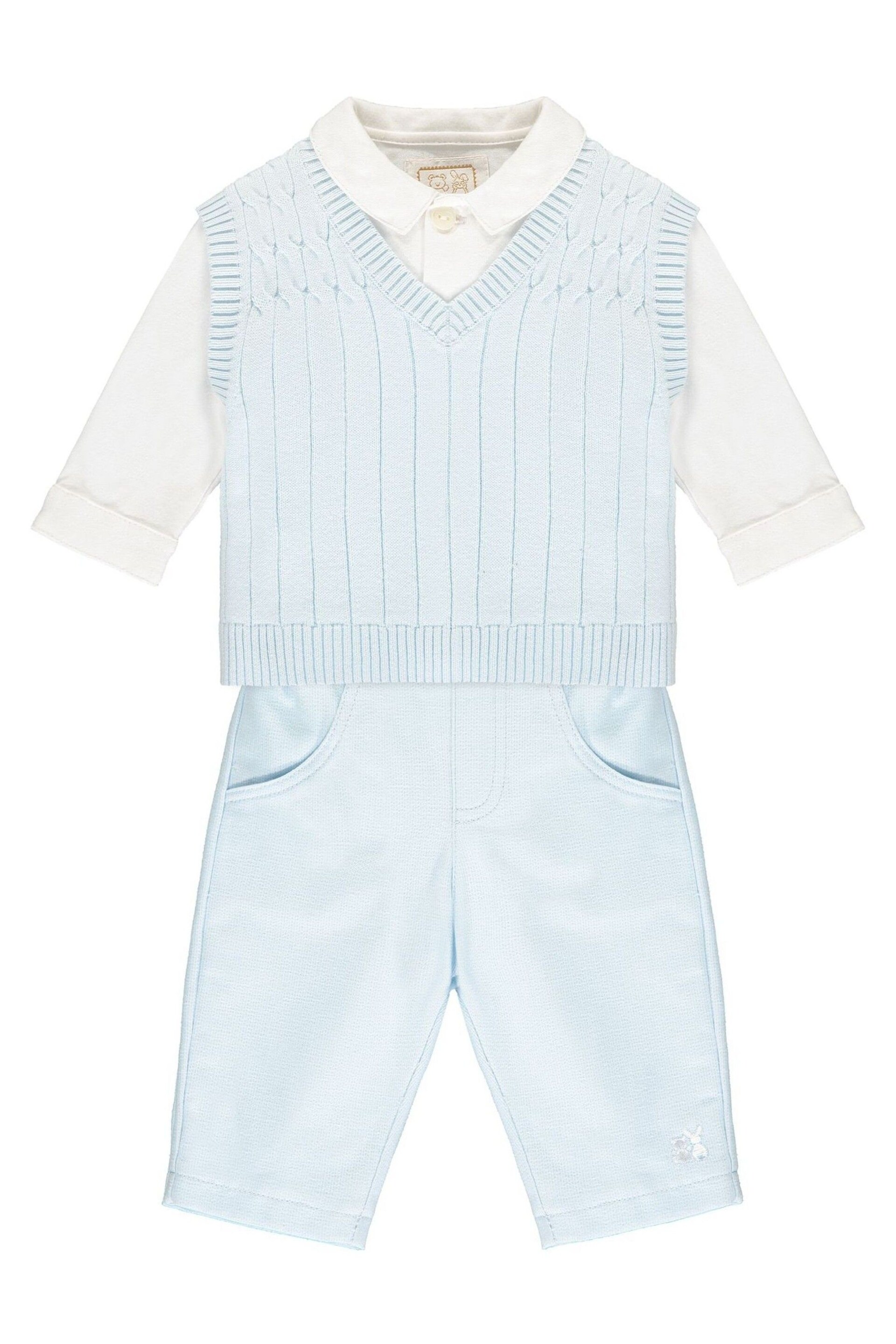 Emile Et  Rose Blue Three-Piece Occasionwear Set - Image 2 of 4