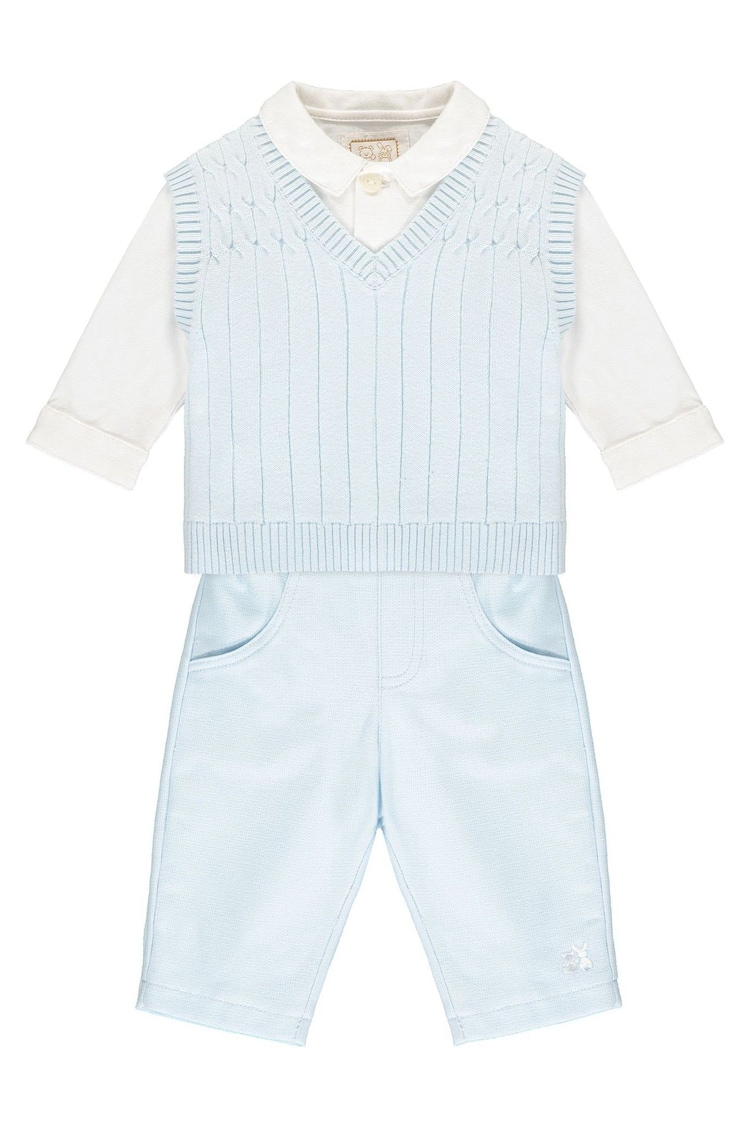 Emile Et  Rose Blue Three-Piece Occasionwear Set - Image 2 of 4