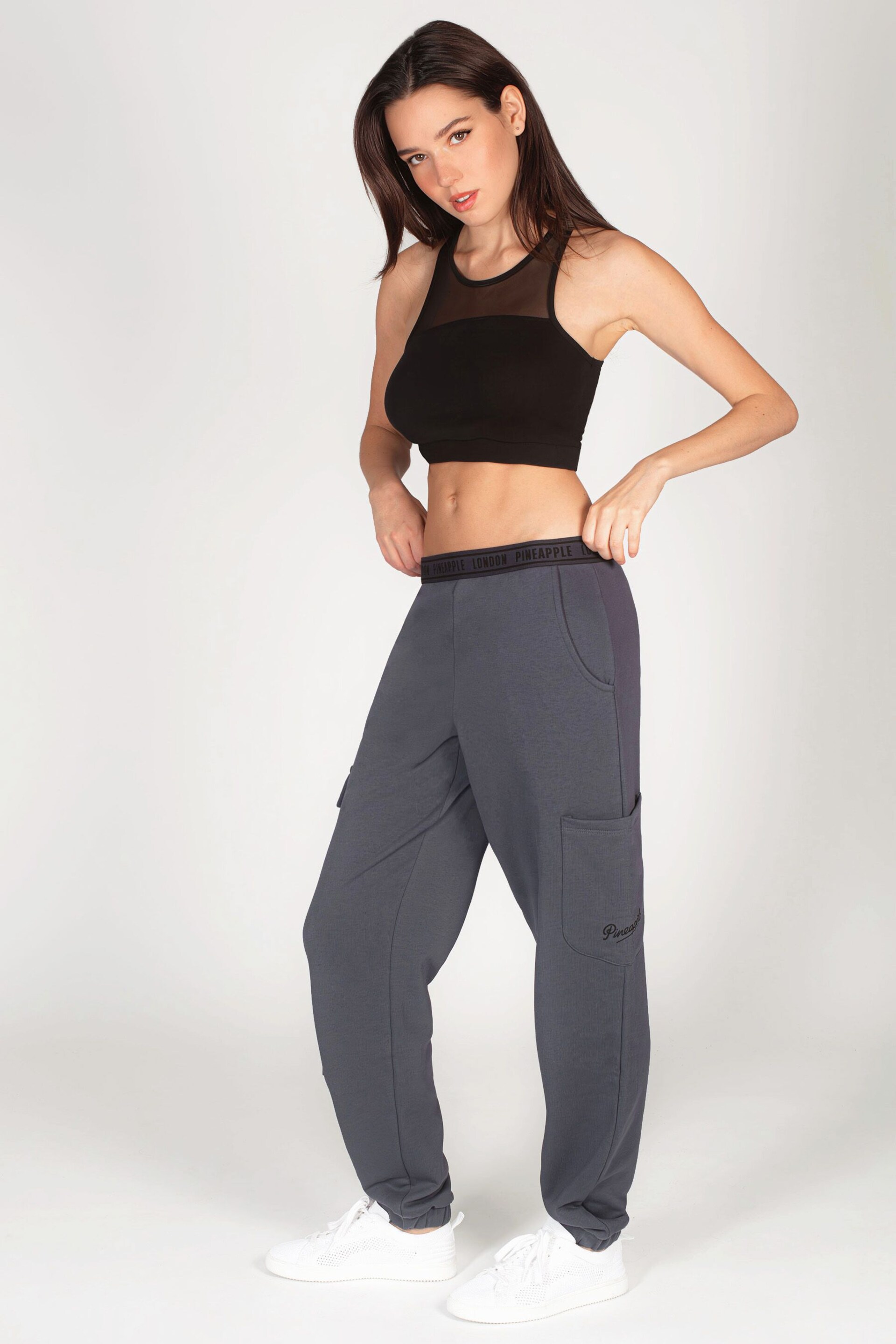 Pineapple Grey Womens Combat Joggers - Image 3 of 6