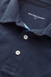 Savile Row Co Navy Classic Fit Polo Shirt - Image 3 of 3