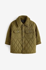 Khaki Green Quilted Shacket (3mths-7yrs) - Image 6 of 9