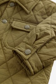 Khaki Green Quilted Shacket (3mths-7yrs) - Image 9 of 9