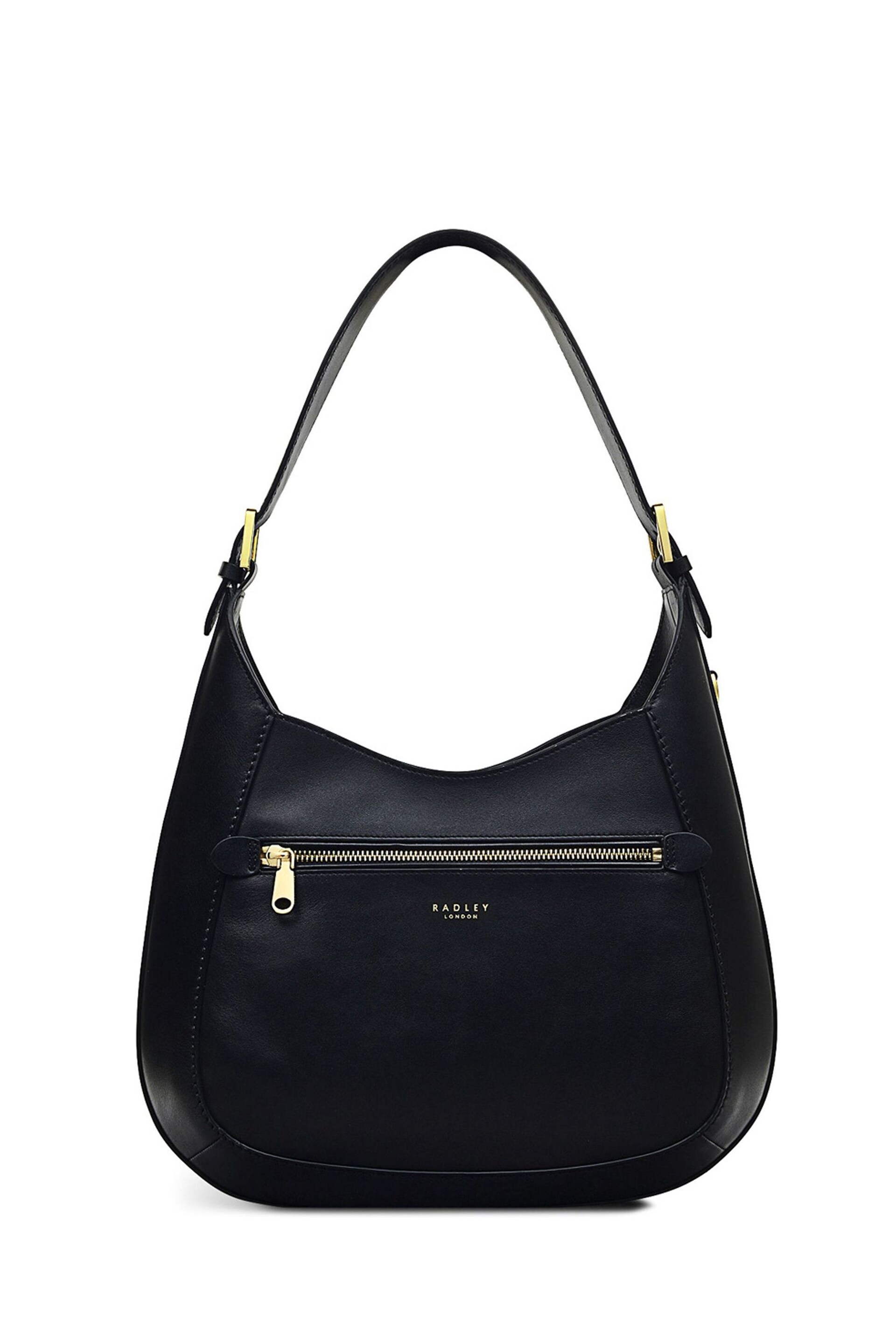 Radley London Black Pockets 2.0 Suede Large Open-Top Shoulder Bag - Image 2 of 4