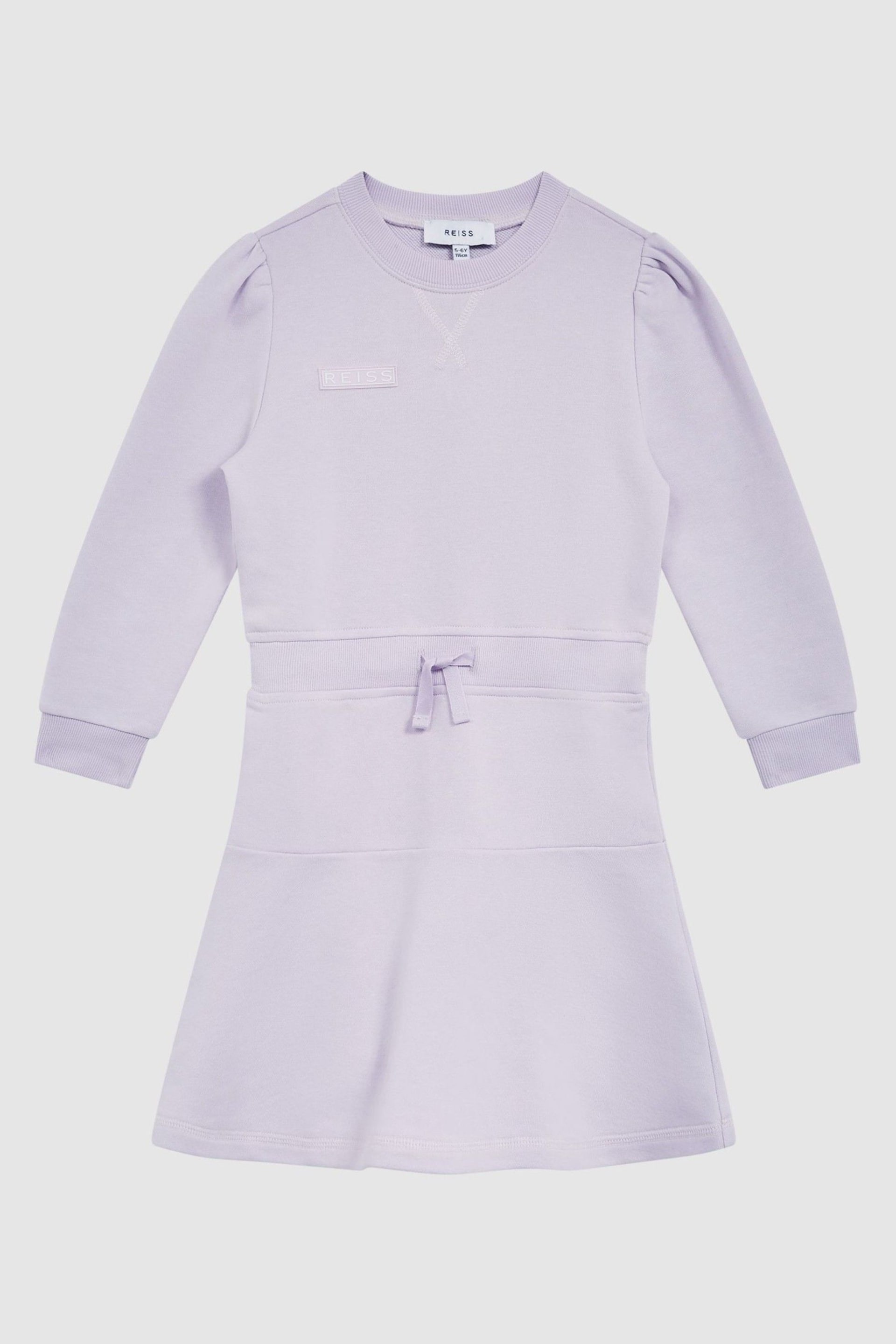 Reiss Lilac Maeve Senior Relaxed Jersey Dress - Image 2 of 7