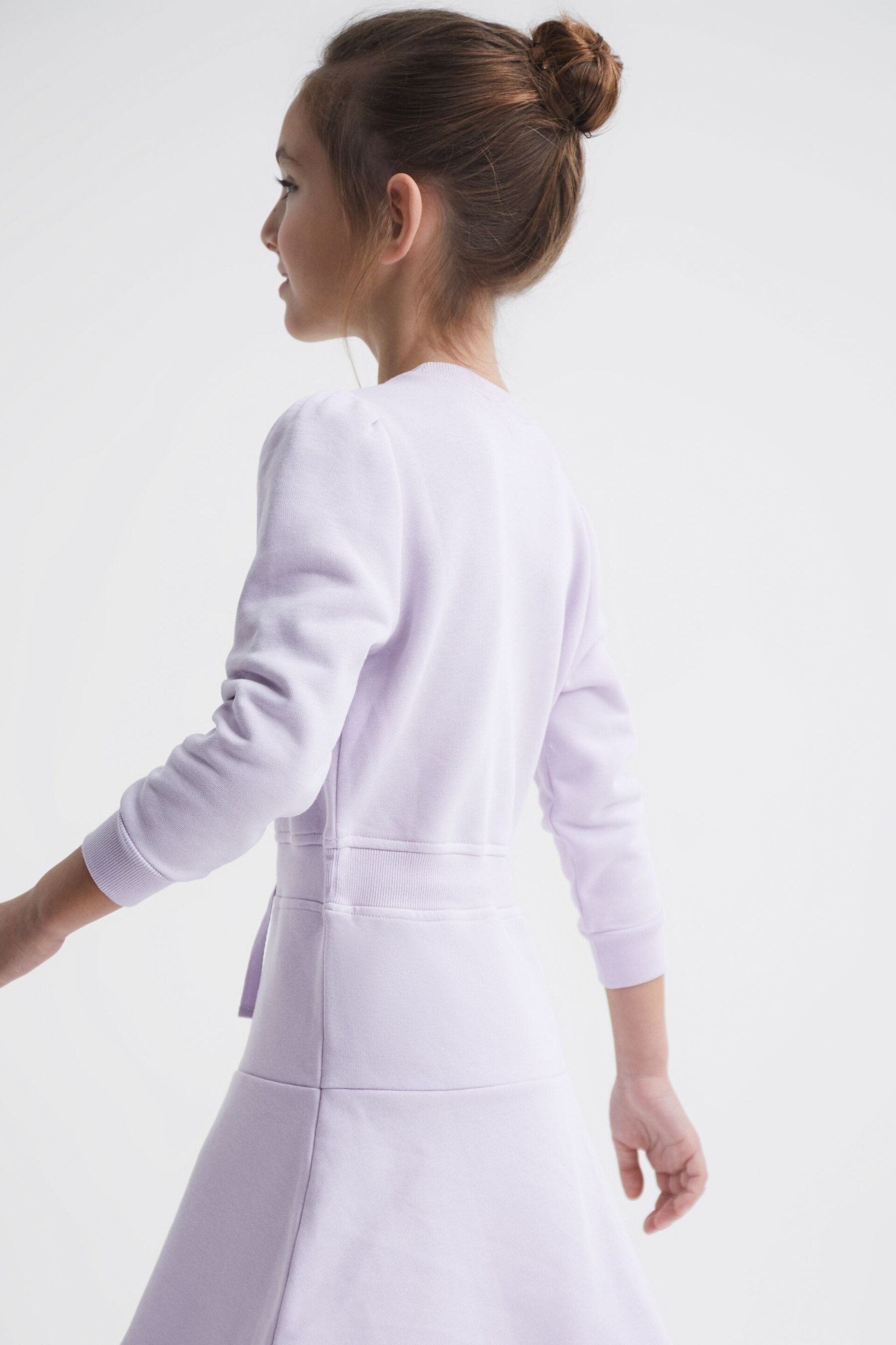 Reiss Lilac Maeve Senior Relaxed Jersey Dress - Image 4 of 7