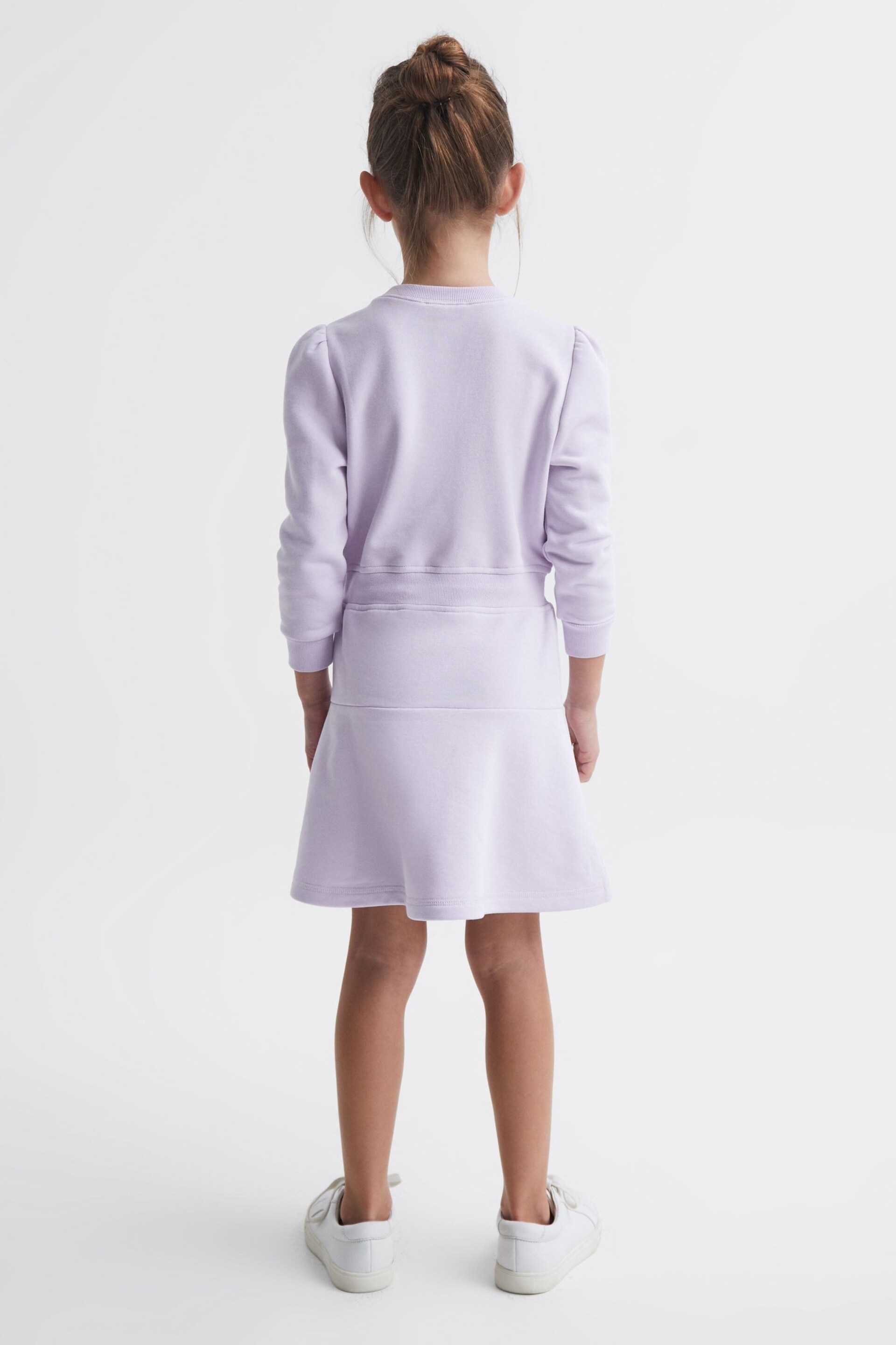 Reiss Lilac Maeve Senior Relaxed Jersey Dress - Image 5 of 7