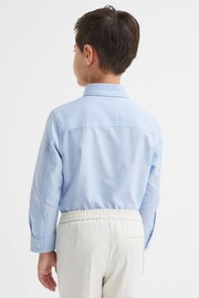 Reiss Soft Blue Greenwich Senior Slim Fit Button-Down Oxford Shirt - Image 5 of 6