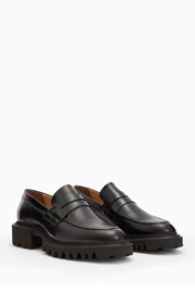 AllSaints Black Lola Loafers - Image 2 of 6