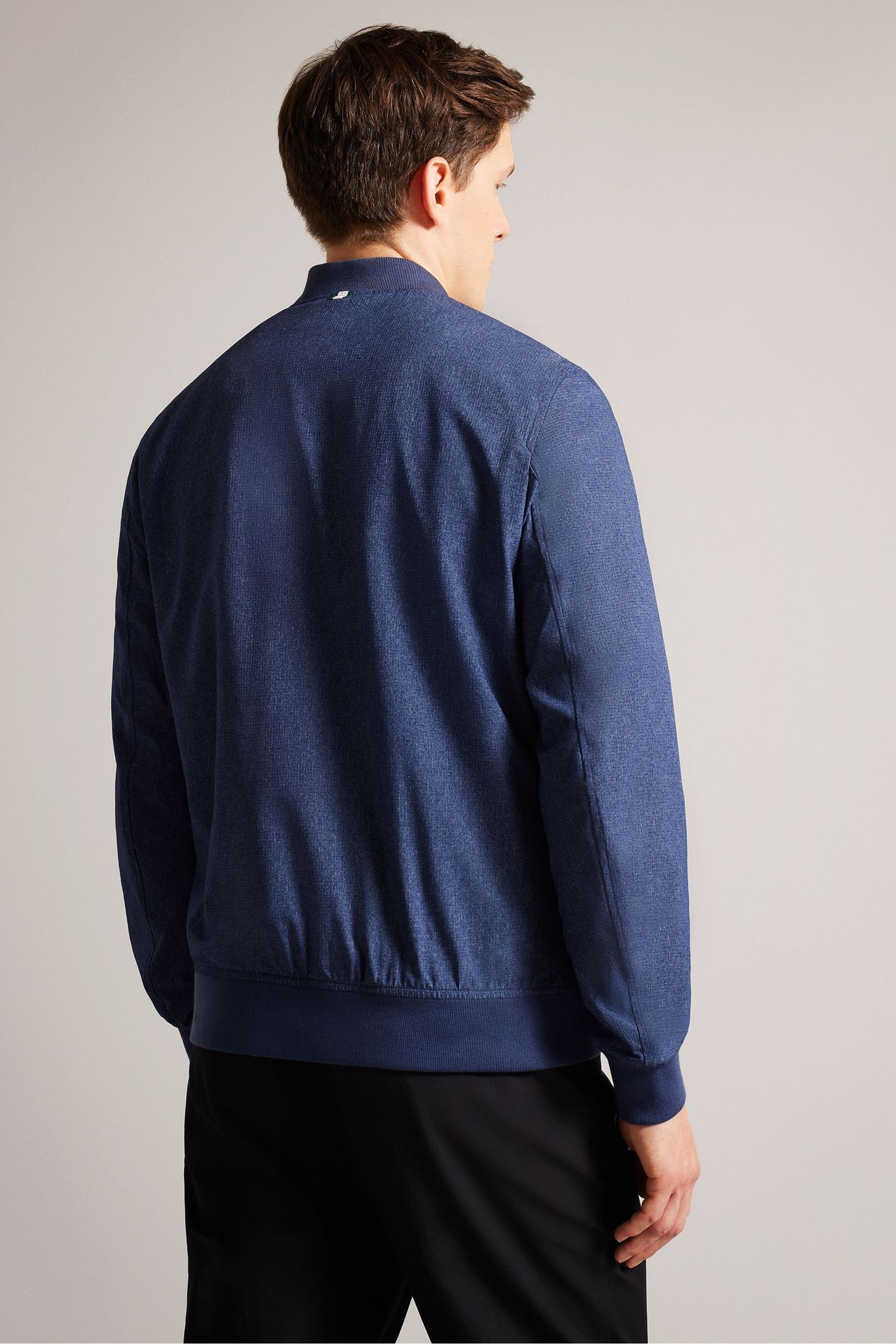 Buy Ted Baker Dark Blue Elmhurst Technical Stretch Bomber Jacket from Next Austria