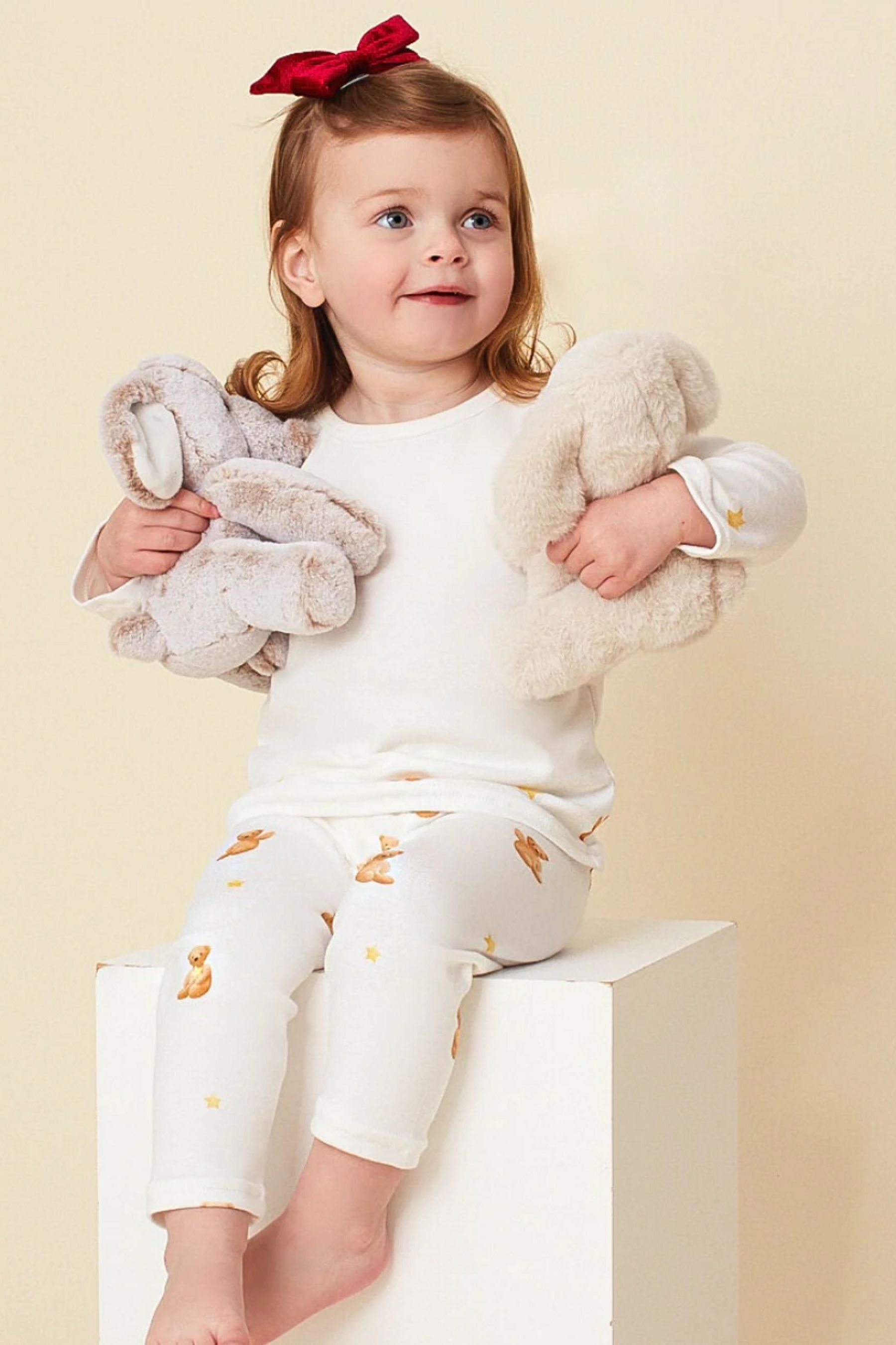 Teddy bear print pyjamas best sale