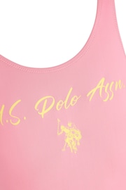 U.S. Polo Assn. Pink Script Swimsuit - Image 7 of 7