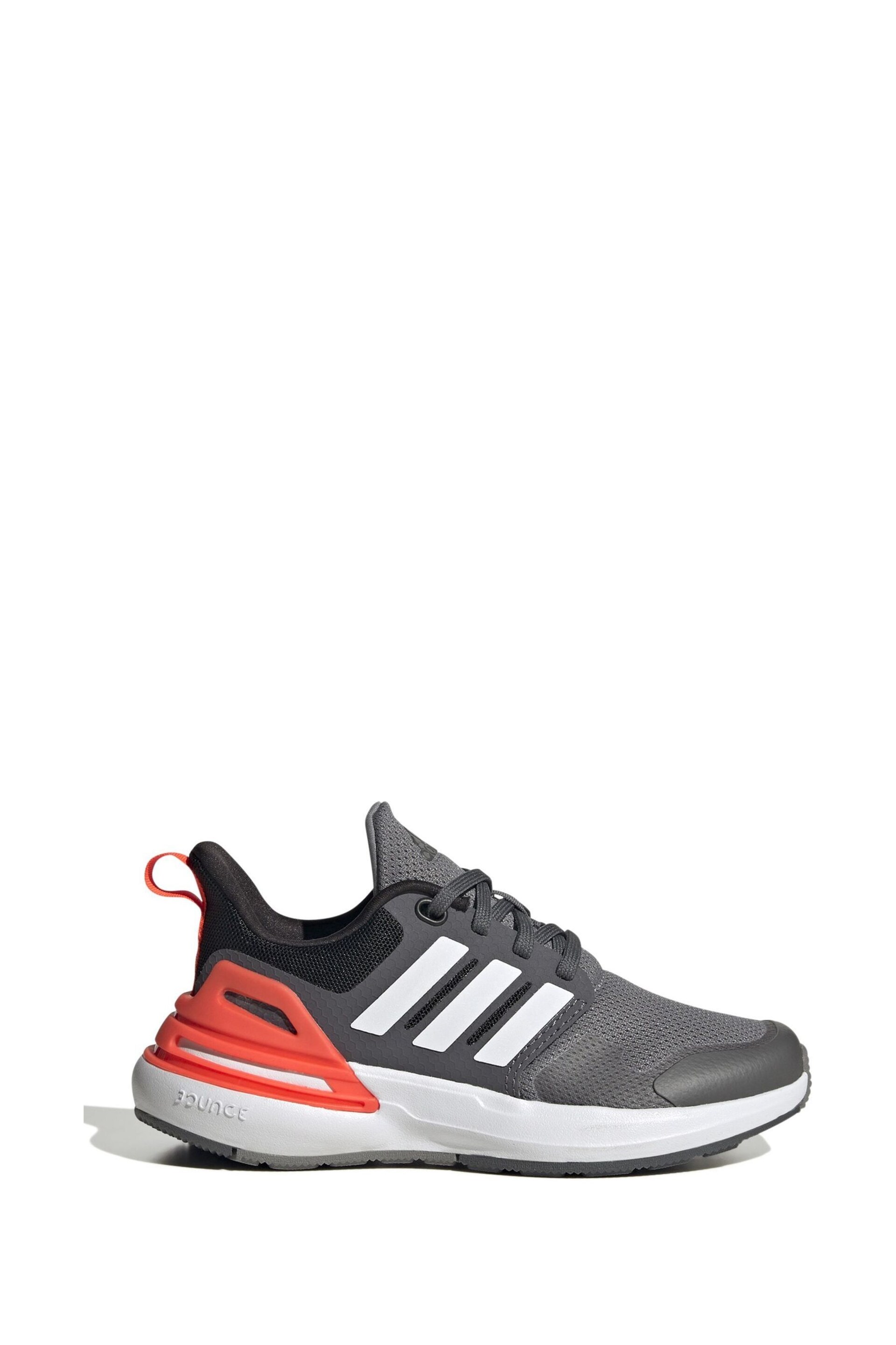 adidas Grey Sportswear Kids Rapidasport Bounce Lace Trainers - Image 1 of 9