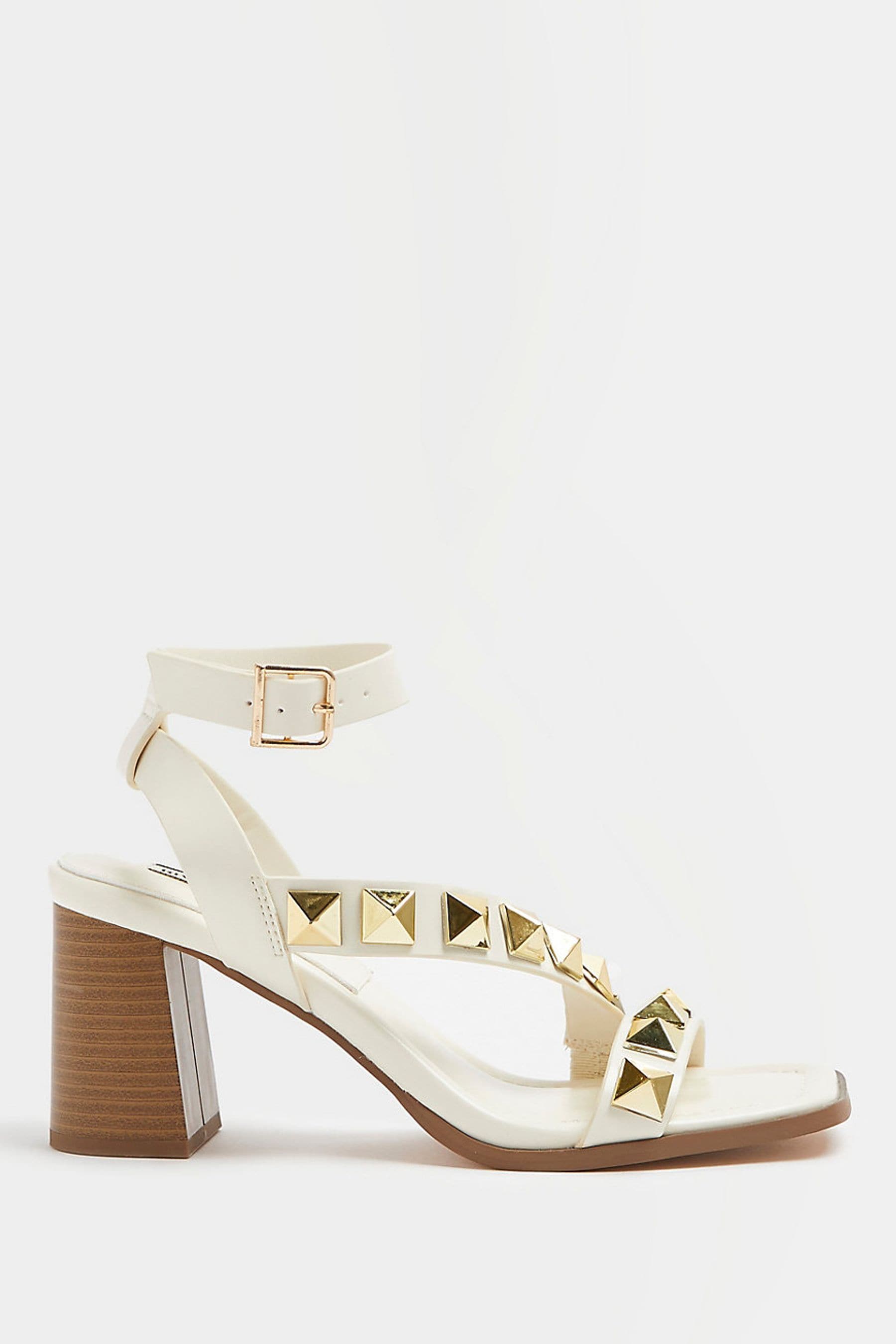 Cream studded heels store