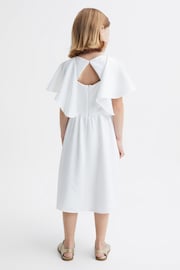 Reiss Ivory Maisie Senior Satin Midi Dress - Image 5 of 6