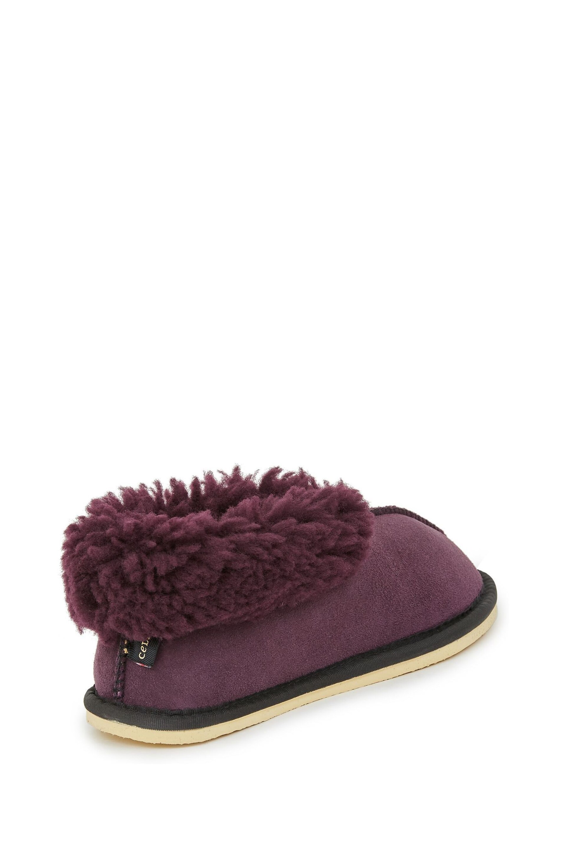 Celtic & Co. Ladies Pink Sheepskin Bootee Slippers - Image 3 of 6