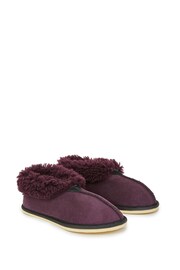 Celtic & Co. Ladies Pink Sheepskin Bootee Slippers - Image 4 of 6