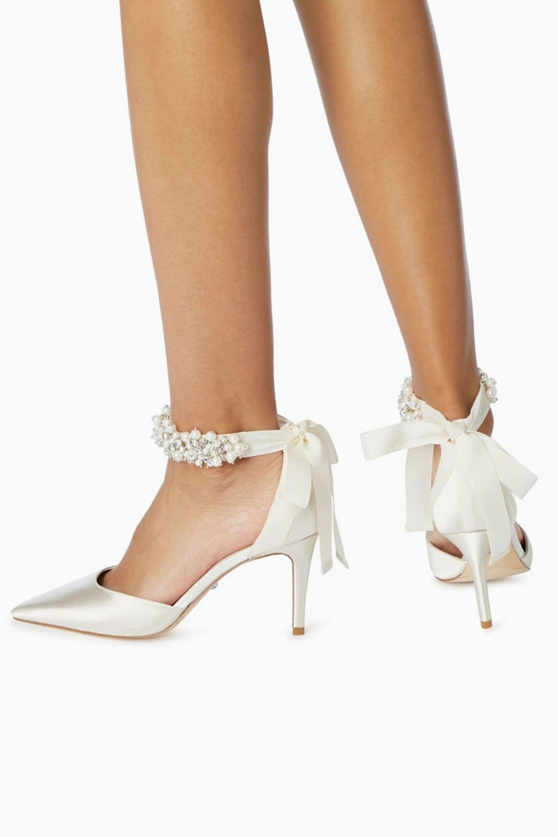 Dune ivory wedding shoes clearance