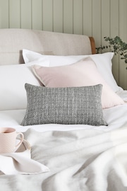 Grey 40 x 59cm Ashton Chenille Cushion - Image 1 of 5