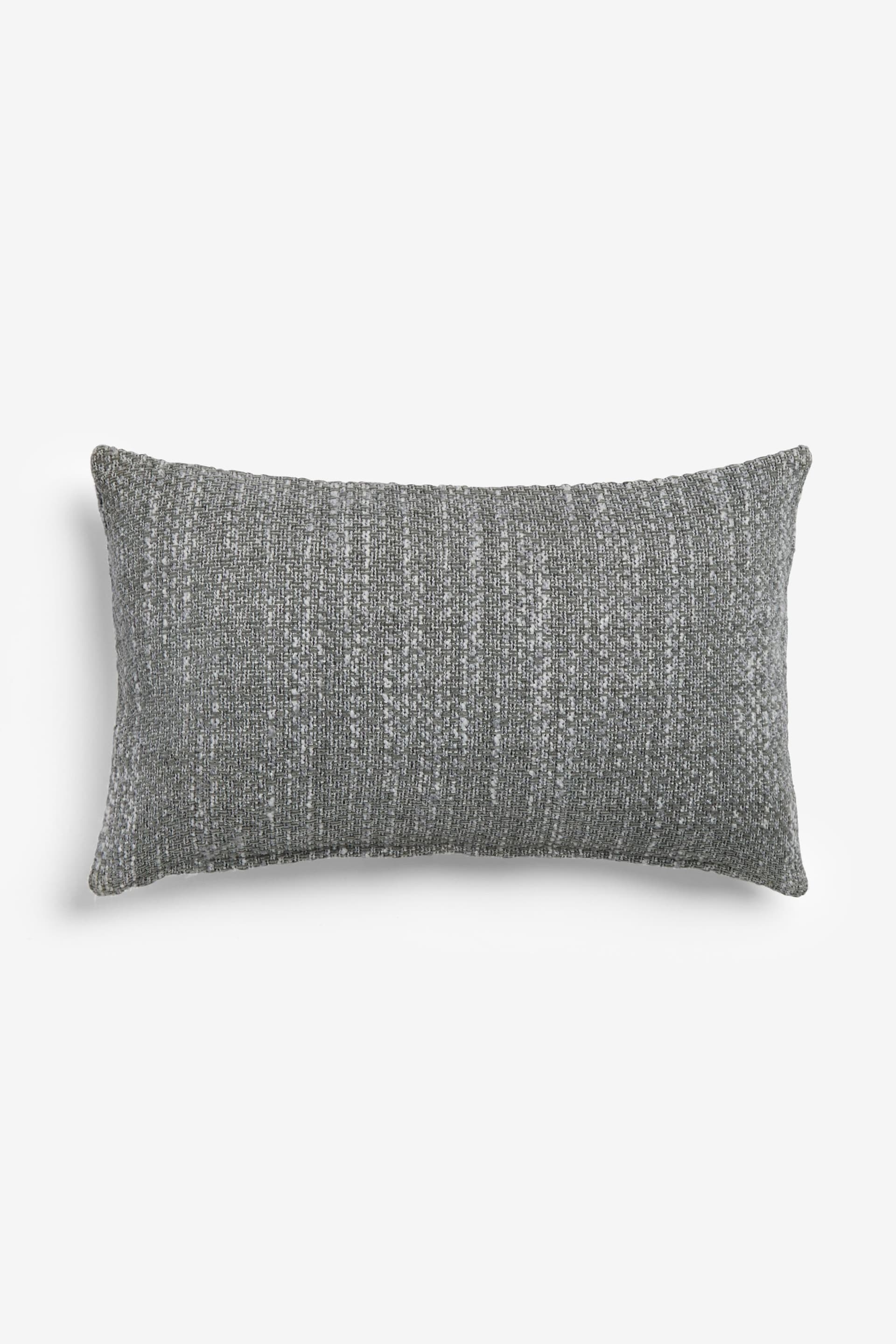 Grey 40 x 59cm Ashton Chenille Cushion - Image 3 of 5