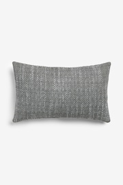 Grey 40 x 59cm Ashton Chenille Cushion - Image 5 of 5